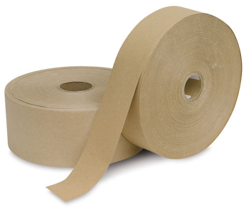 Kraft Paper Tape With Glossy Outer Surface 2 Inches X 180ft or 3/4 Inch X  180 Ft 