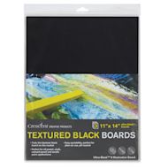 Crescent Textured Black Art Boards