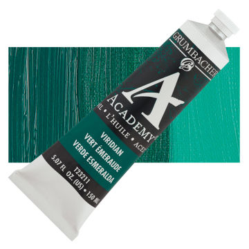 Grumbacher Academy Oil Color - Viridian Hue, 150 ml tube
