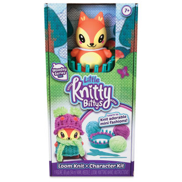 Playmonster Little Knitty Bittys Kits - Fox (Front of package)