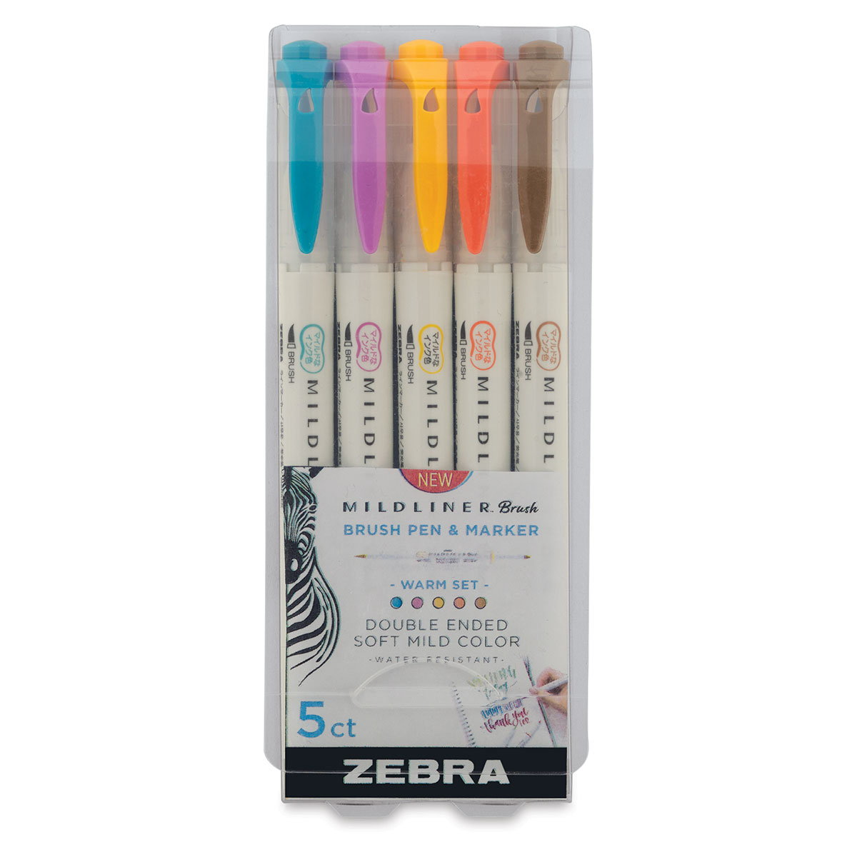 Zebra Mildliner Brush Pens - Warm