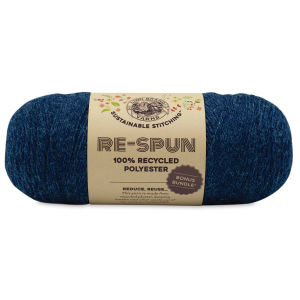 Lion Brand Re-Spun Bonus Bundle Yarn - Deep Denim, 658 yards