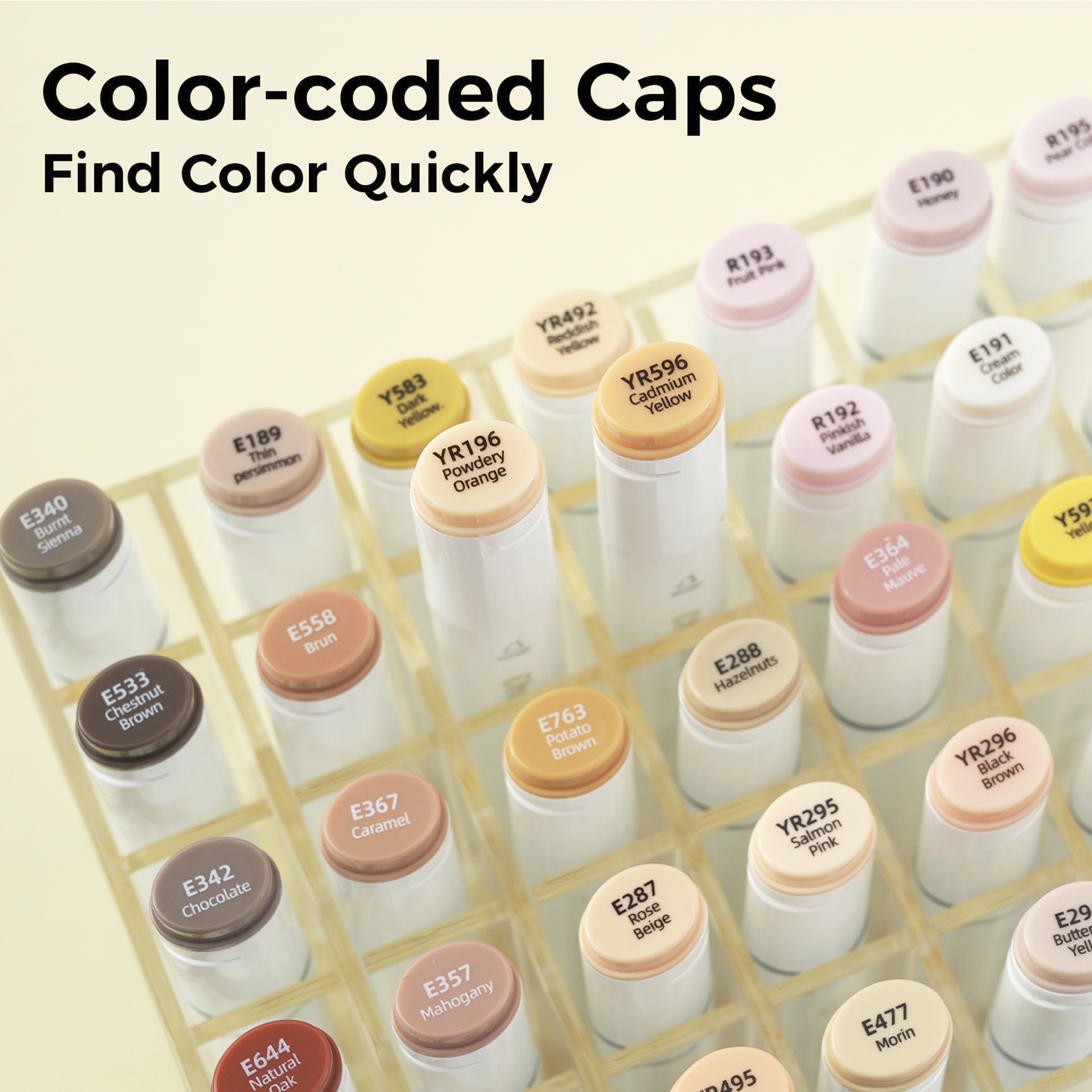 Ohuhu Oahu Dual-Tip Marker Set - Set of 36, Skin Tones | BLICK Art