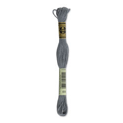 DMC Cotton Embroidery Floss - Dark Steel Gray, 8-3/4 yards (Front of label)