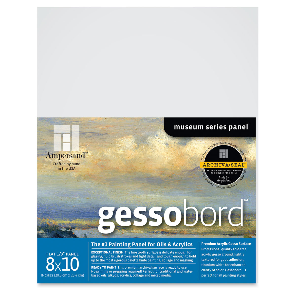 Ampersand Gessobord Panel : Uncradled 3mm : 18x24in