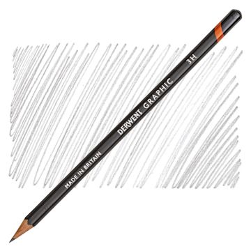 Open in modal - Derwent Graphic Pencil - Hardness 3H pencil and swatch