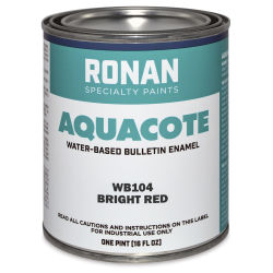 Ronan Aquacote Water-Based Acrylic Color - Bright Red, Pint