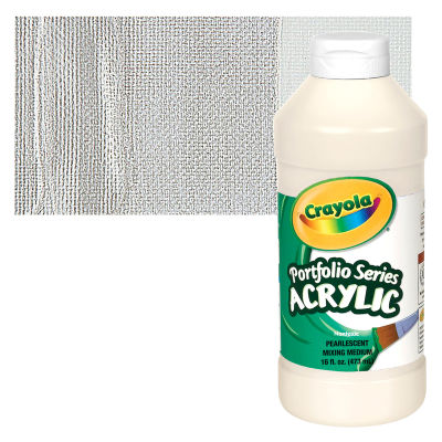 Crayola Portfolio Series Acrylics - Pearl Mix Medium, 16 oz bottle