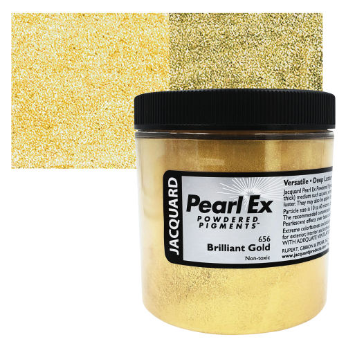 Jacquard Pearl-Ex Pigment - 4 oz, Brilliant Gold, Jar