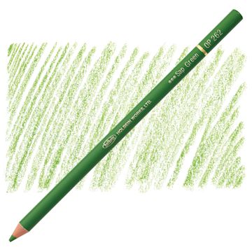 Open in modal - Holbein Artists' Colored Pencil - Sap Green, OP262 pencil and swatch