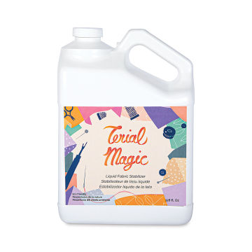 Terial Magic Fabric Spray - Front of 1 Gallon Refill Bottle
