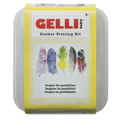 Gelli Arts Printing Kit - Front of package of Feather Printing Kit