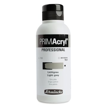 Open in modal - Schmincke Primacryl Professional Fluid Acrylic - Light Grey, 250 ml bottle