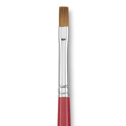 Princeton Synthetic Sable Brush - Bright, Long Handle, Size 4