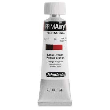Open in modal - Schmincke Primacryl Professional Acrylic Paint - Pyrrole Orange, 60 ml Tube