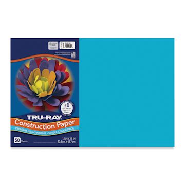 Open in modal - Pacon Tru-Ray Construction Paper - 12" x 18", Atomic Blue, 50 Sheets