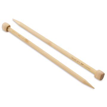 Open in modal - Clover Takumi Bamboo Straight Knitting Needles - Size 11, 9" Long