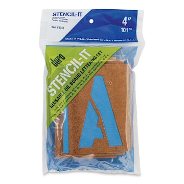 Oil Board Lettering Stencils - 4