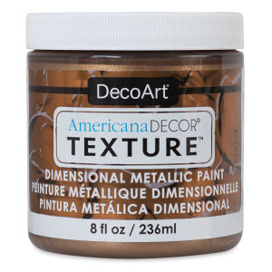 DecoArt American Decor Texture Paint - Deep Bronze Metallic, 8 oz
