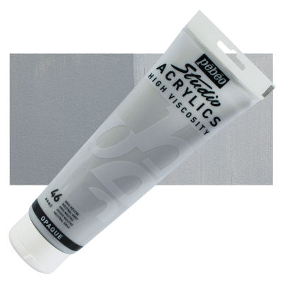 Pebeo High Viscosity Acrylics - Neutral Grey, 250 ml, Tube with Swatch