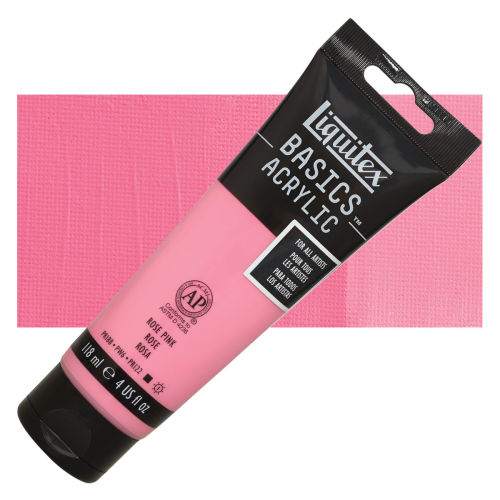 Liquitex Basics - Rose Pink, 4 oz tube