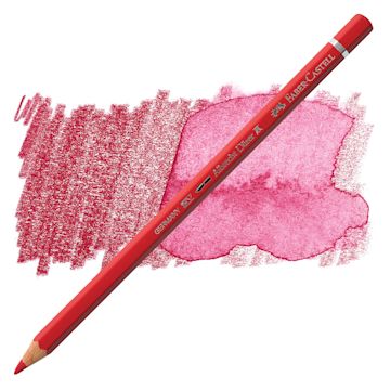 Open in modal - Faber-Castell Albrecht Durer Watercolor Pencil - Deep Scarlet Red pencil and swatch