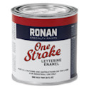 Ronan One Stroke Lettering Enamel - Process Green, Half Pint