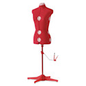 Singer Adjustable Dress Form - Small/Medium, Red