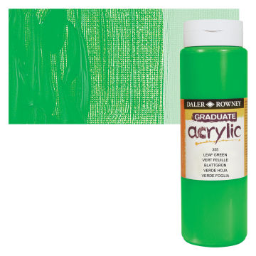 Daler-Rowney Graduate Acrylics - Leaf Green, 500 ml bottle