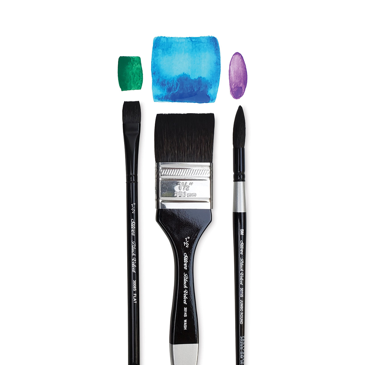 Watercolor Brushes: Silver Black Velvet. There is no substitute.