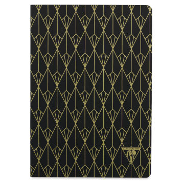 Clairefontaine Neo Deco Notebook - Diamond, Black, 96 Pages, 6" x 8-1/4" (front) 
