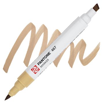 Open in modal - Pantone Dual Tip Marker - 467, swatch and markers