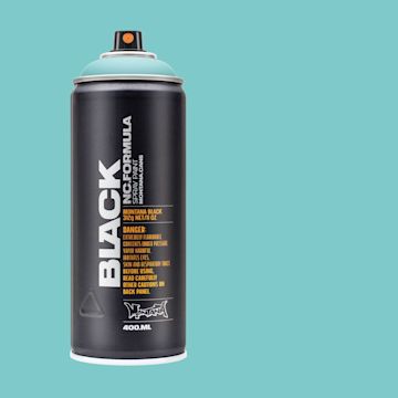Open in modal - Montana Black Spray Paint - Tiffany, 400 ml can with swatch