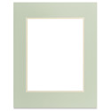 Blick Double Mat - Soft Green / Cream, (10-1/2