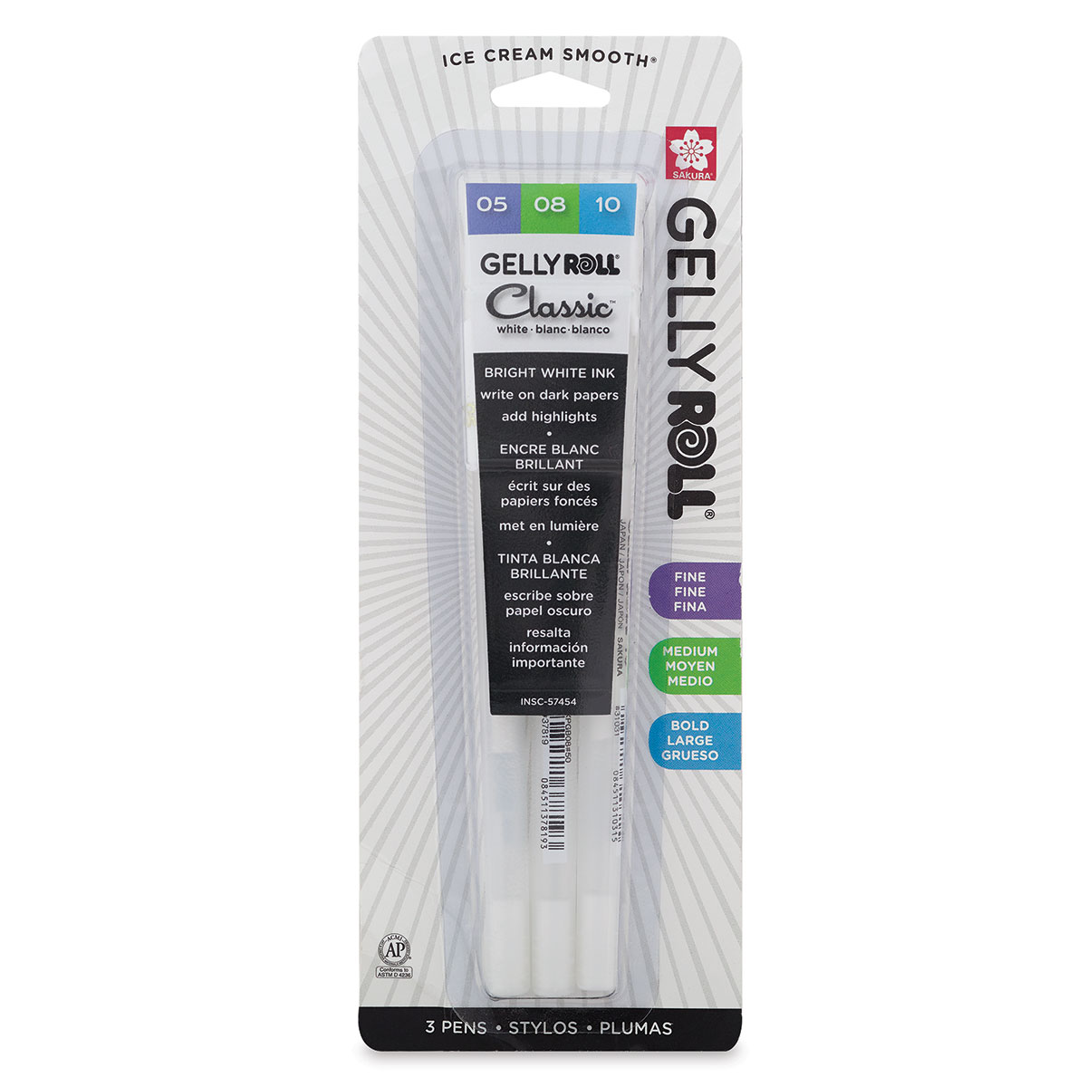 Gelly Roll White Set of 3