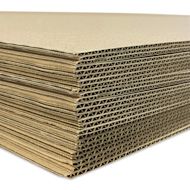 Flipside Kraft Corrugated Cardboard Sheets
