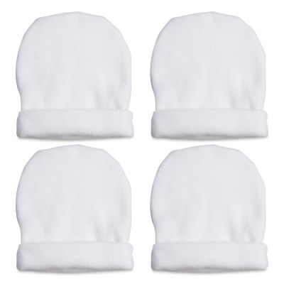 Craft Express Sublimation Printing Baby Products - Fleece Cap, White, Pkg of 4