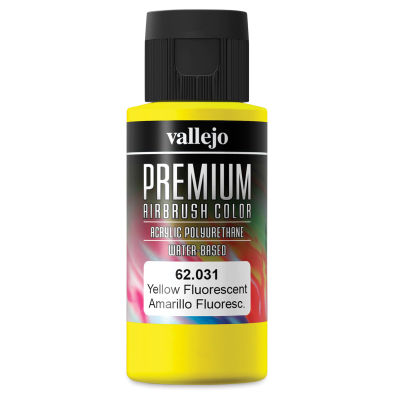 Vallejo Premium Airbrush Colors - 60 ml, Fluorescent Yellow
