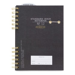 DesignWorks Ink Standard Issue Planner Notebook No. 12, Black