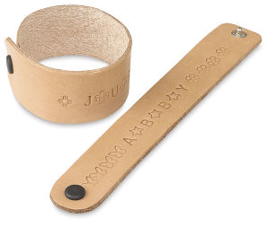 Leather Wristbands, Pkg of 8