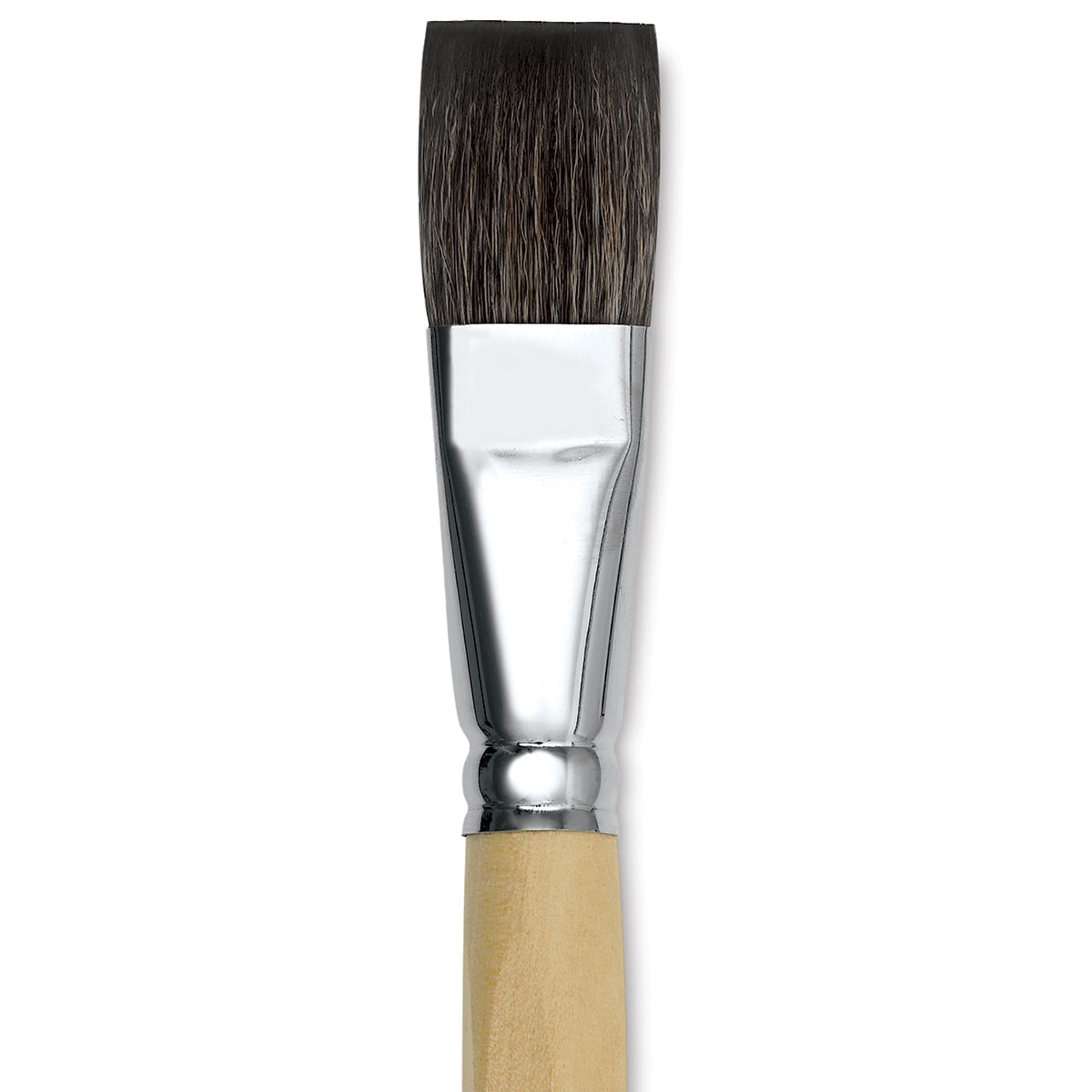 Size 20 da Vinci Watercolor Series 954 Paint Brush 954-20 Flat Short-Length Russian Blue Squirrel Hair with Natural Lacquered Handle