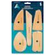 Art Alternatives Wooden Ribs - Set of 5 - front of packaging