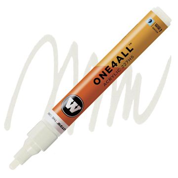 Open in modal - Molotow One4All Acrylic Marker - 4 mm, Nature White marker and swatch