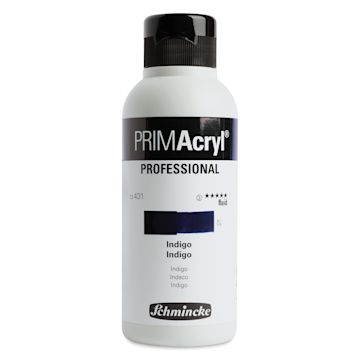 Open in modal - Schmincke Primacryl Professional Fluid Acrylic - Indigo, 250 ml bottle