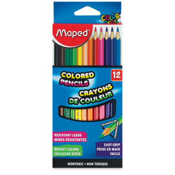 Maped Color'Peps Colored Pencils - Front of package shown of Set of 12