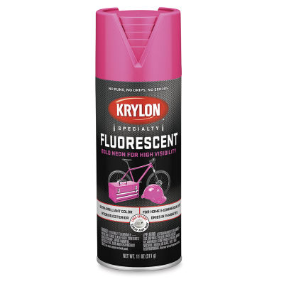 Krylon Fluorescent Spray Paint - Fluorescent Cerise, 12 oz can