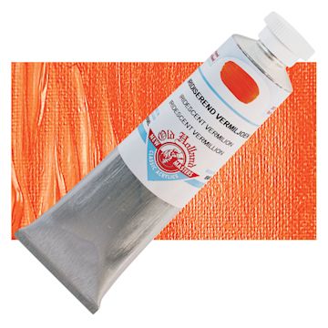 Open in modal - Old Holland New Masters Classic Acrylic Paint - Iridescent Vermilion and swatch