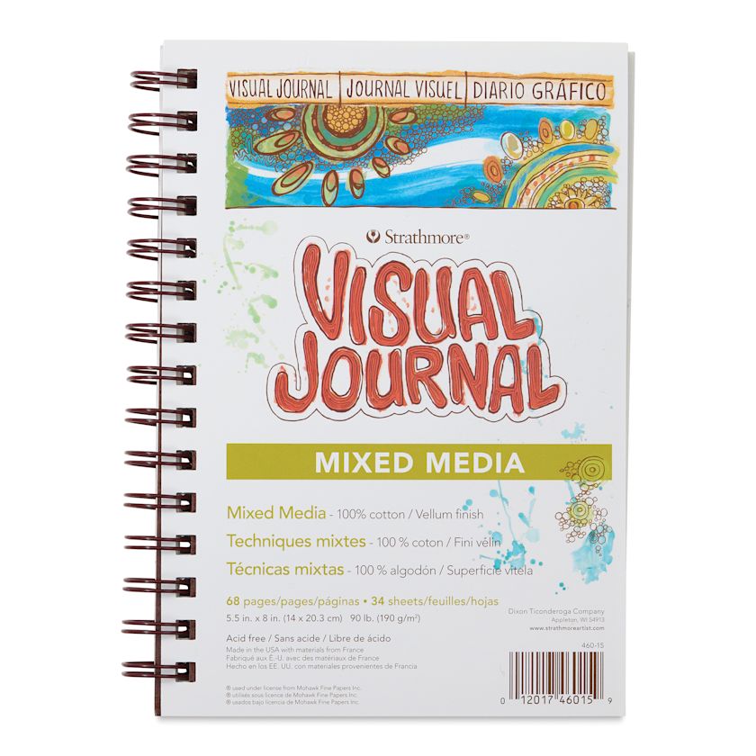 Strathmore Mixed Media Visual Journal 8" x 51/2", 34 Sheets BLICK Art Materials