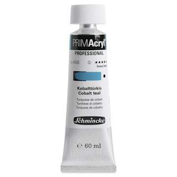 Open in modal - Schmincke Primacryl Professional Acrylic Paint - Cobalt Teal, 60 ml Tube