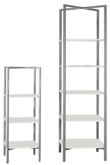 Etagere Displays - 3 and 5 shelf Etageres shown
